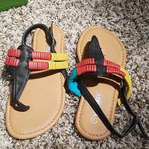 Colorful sandals size 1